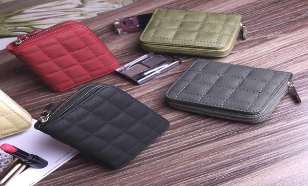 

2017 korean version mini wallet lady short paragraph zipper cute pocket purse student embroidery wallet6643573, Red;black