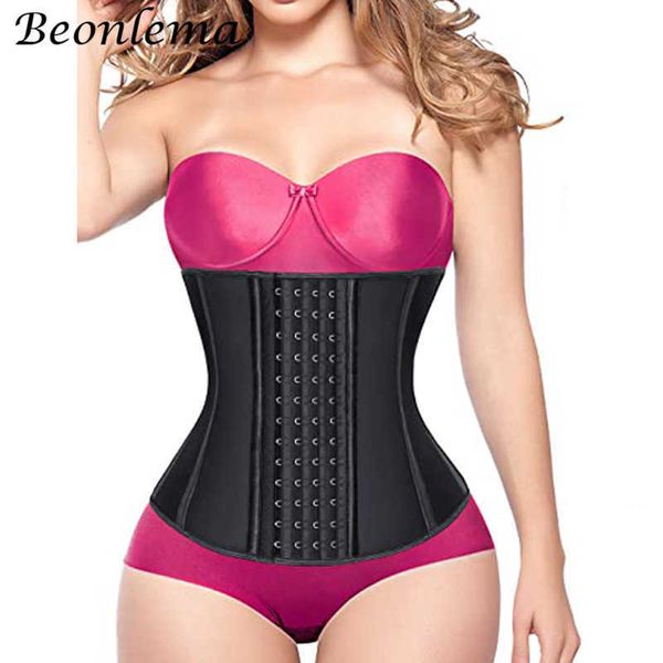 

slimming belt latex waist 9 steel bone women's binders and shapers slimming sheath flat belly colombian girdles sculpting body t221205
