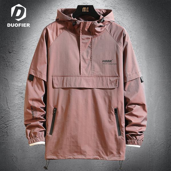 

mens jackets spring autumn jacket fashion casual streetwear thin hooded windbreaker coat male outwear hip hop clothes 5xl 221206, Black;brown