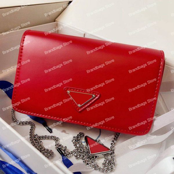 

designer women shoulder bag triangle brushed black leather designer luxury fashion crossbody cross body chain bags