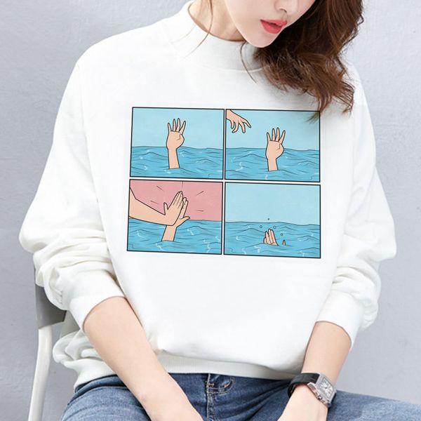 

women s hoodies sweatshirts my depression brain anxiety print hoodie autumn and winter harajuku casual streetwear 221206, Black