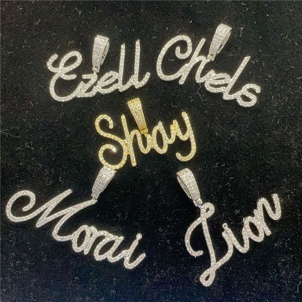 

crystal letters necklace for women custom jewelry custom name necklaces numbers personalized zirconia pendant, Silver