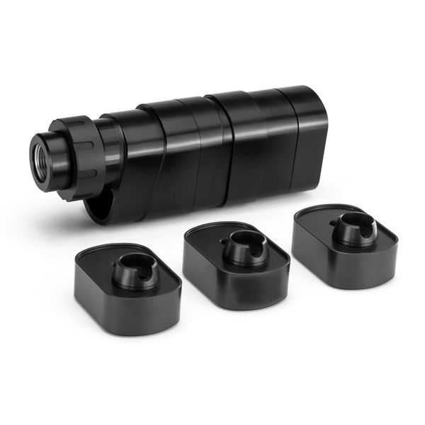 

fuel filter diy modular aluminum 7075 single core 1/2x28 square rectangle monocore mini cleaning tube solvent trap kit 9mm 5.56 .22