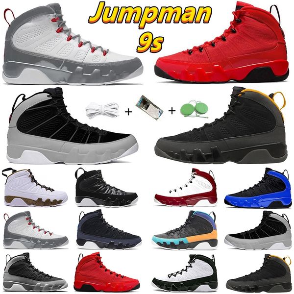 

jumpman 9 9s men women basketball shoes fire red gym chile red unc particle grey space jam university gold blue dream it black white mens tr