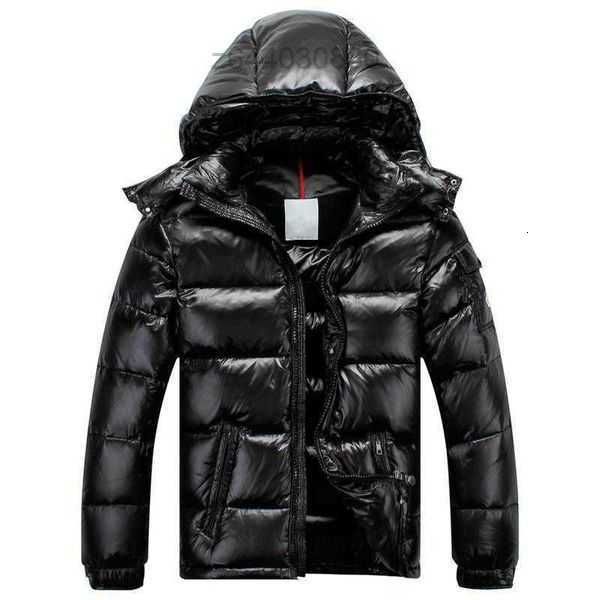 

down monclair designer luxury classic fashion hip hop hat pattern print coat outdoor warm casual 00124 goose 37xgs2, Black