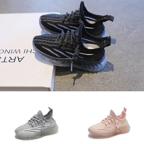 

sneakers kids for girls children casual spring mesh breathable non slip running shoes boys sport 221205, Black;red