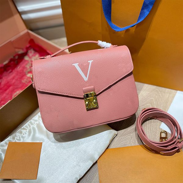 

luxury designer bags classic women shoulder bag handbag letters pattern leather womens cross body handbags