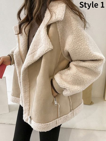 

women's jackets coats woman winter harajuku jacket clothes motorcycle suit thickened fashion women varsity bomber loose 221205, Black;brown