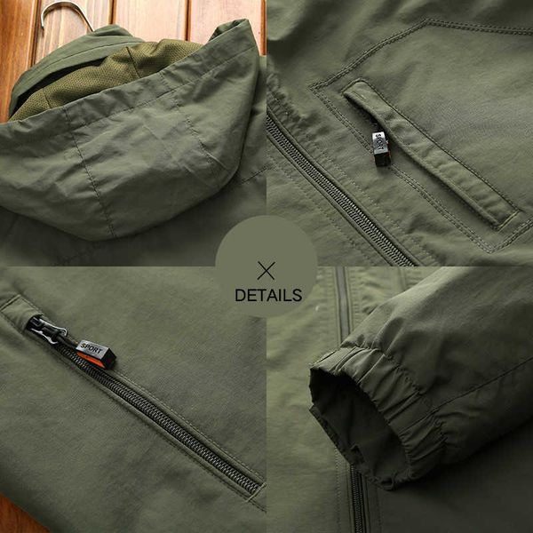 

men's jackets men's outdoor hiking camping jackets waterproof hooded windbreaker coat autumn new casual jacket tactics military ja, Black;brown