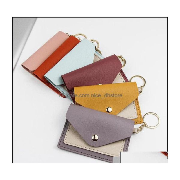 

keychains keychains fashion accessories key pouch leather purse keyrings mini wallets coin credit card holder 7 colors drop d oth3d, Silver