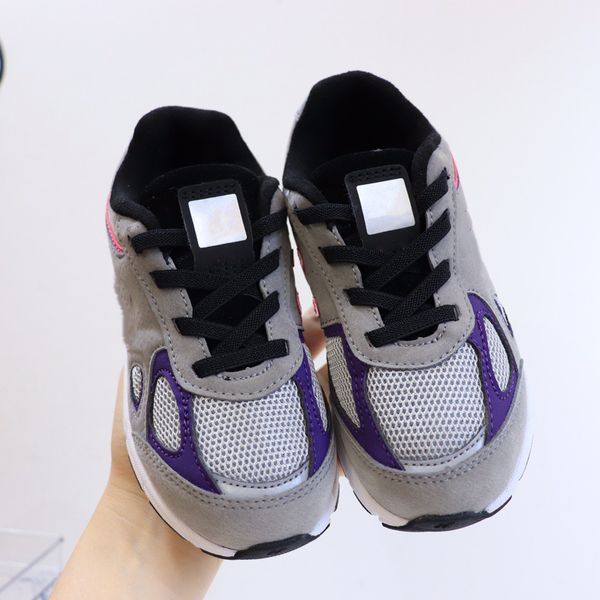 

designer kids shoes black red 990 nb casual children boys girls grey blue genuine leather toddler trainers infant sneakers youth child