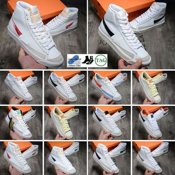 

blazes mid 77 vintage blaze jumbo casual shoes men women black white multi color indigo pine green university blue mens trainers designer pl