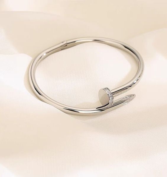 

gold womens bangle bracelets women men high end jewelry titanium steel mens love angel cuff christening rose screw diamond man designer brac, Black