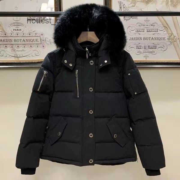 

moose homme down jacket men's fashion warm moose pattern thick windproof downs coat outdoor active wear waterproof r7rz, Black