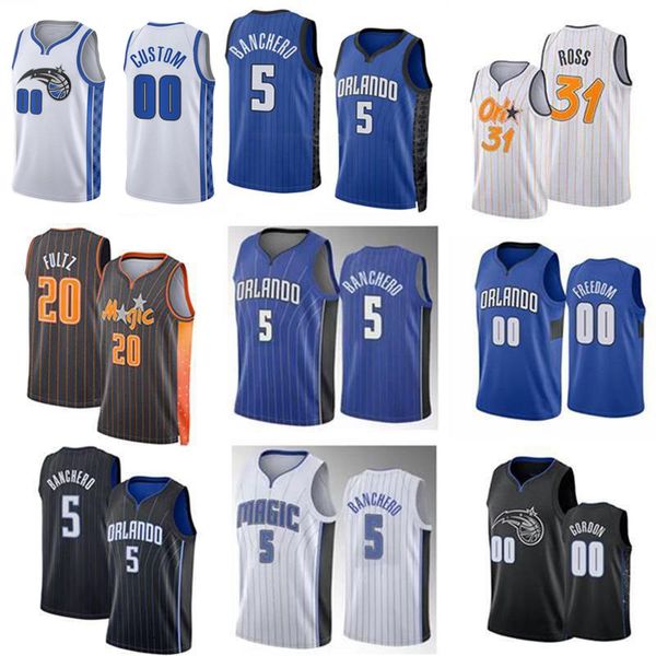 

5 paolo banchero basketball jerseys bol bol markelle fultz wendell carter jr franz wagner cole anthony jonathan isaac mo bamba ross gary har, Black;red