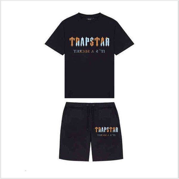 

trapstar tshirt and shorts men sets tracksuit summer basketball jogging sportswear harajuku short sleeve t shirt suit, Gray