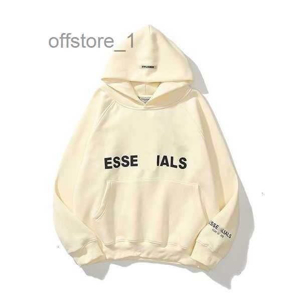 

men's hoodies sweatshirts designer luxury essential classic feel of god double line fashion brand new chest soup seal couple hooded swe, Black