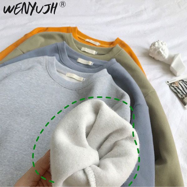 

women's hoodies sweatshirts casual oversized pullover streetwear baggy hoodie hiphop basic 221205, Black