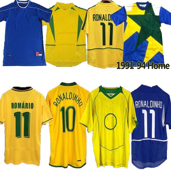 

1998 brasil soccer jerseys 2002 retro shirts carlos romario ronaldo ronaldinho 2004 camisa de futebol 1994 brazils 2006 1982 rivaldo adriano, Black;yellow