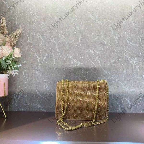 

women designer bag crystal shoulder bag chain cross-body metal v logo imported cowhide fashion clasp crossbody bag 221206