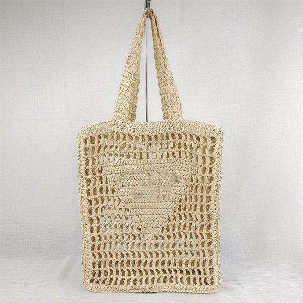 

straw tote bag fashion mesh hollow women shopping bags for summer shoulder bag