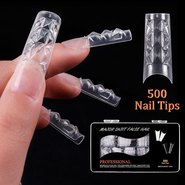 

nail practice display 500 pcs 10 sizes mosaic uv gel french false tips fiberglass salon tool glaze glass false acrylic uv gel nail art tip 2