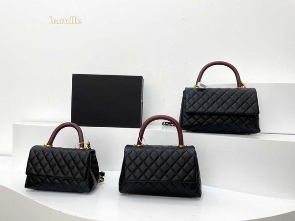 

cc bag wallets 2022 r handbag shoulder chain bag clutch flap coco totes bags wallet lady handles double letters solid hasp waist, Red;black