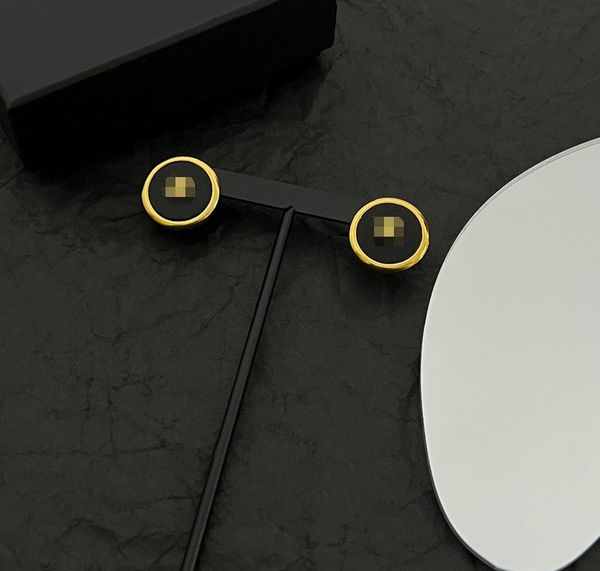 

new in luxury fine jewelry earring for women f designer brand channel ggg cdd hoop diamond four leaf clover heart gold stud silver love satu, Golden