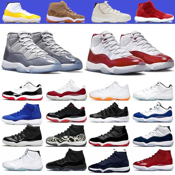 

new basketball shoes 11s outdoor causal sneakers women trainers cool grey concord space jam jubilee cherry legend blue bred pure violet unc