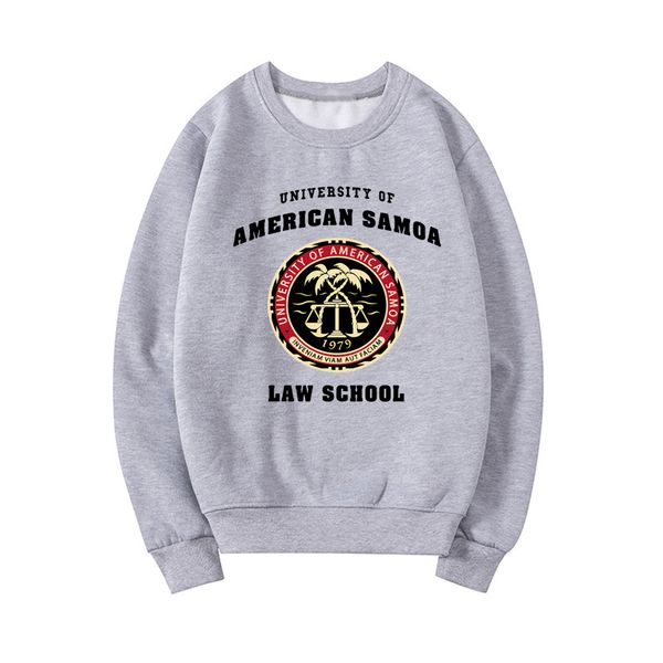 

women's hoodies sweatshirts university of american samoa law school sweatshirt crewneck pullovers graphic women streetwear 221205, Black