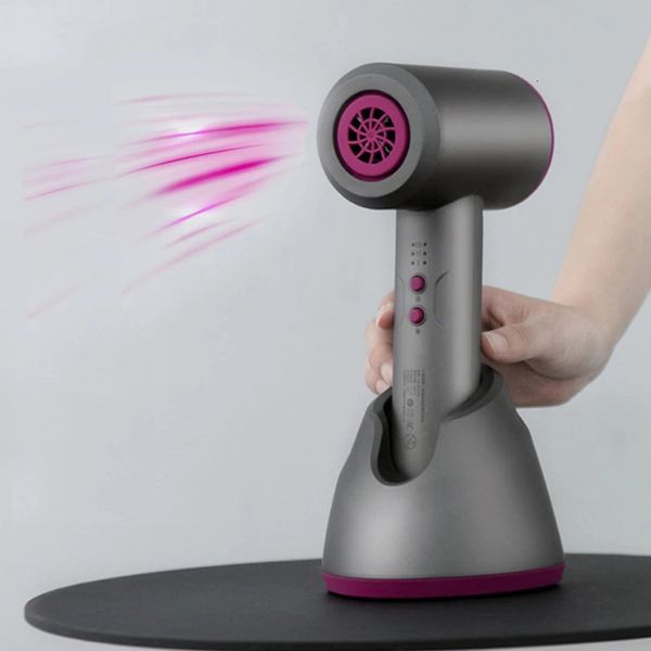 

hair dryers cordless handheld hair dryer portable battery travel cold and air blower fast charging powerful heat blow dryer 221206