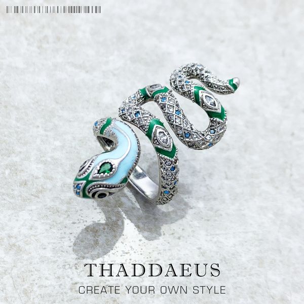 

band rings rings blue snake ring brand bohemia fashion jewelry for women 221206, Silver