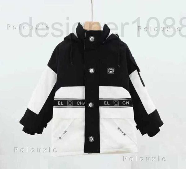 

men's down & parkas designer designer channel jacket winter mens and womens puffer jackets embroidery c lapel hooded zipper short parka, Black
