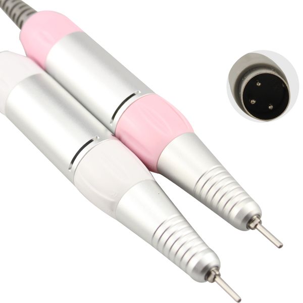 

nail art equipment 35000rpm professional electric nail drill machine stainless steel handle electric manicure drill accessory nail art tool, Silver
