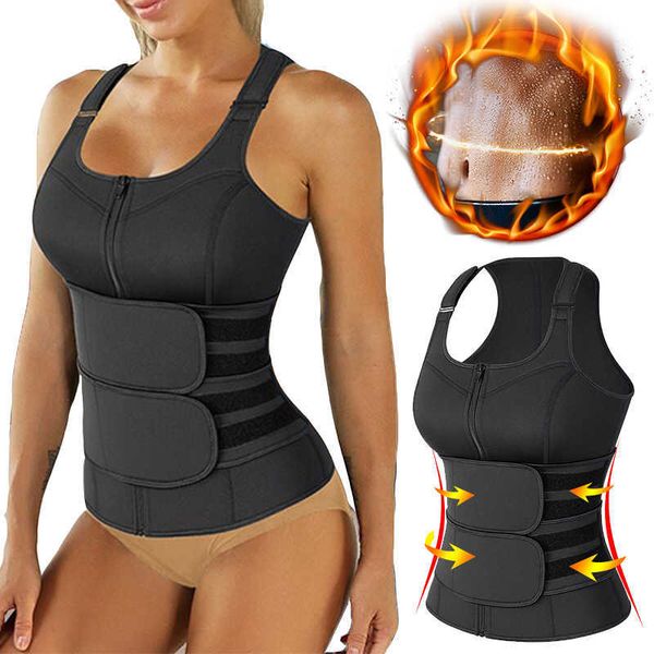 

slimming belt neoprene women waist body shaper sauna sweat suit belly slimming sheath modeling trimmer belt weight loss corset t221205