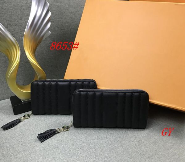 

5a baga ccc grid wallet fashion women genuine leather men ms wallet clutch purse classic zipper wallets long dust bags handbag cc, Red;black