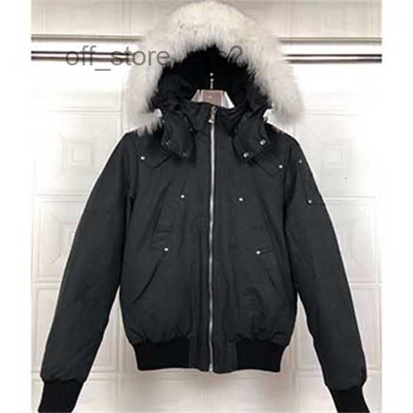 

men's down parkas jackets winter mens outdoor coat jacket casual hooded moose coats outerwear man warm men puffer doudoune outwear bomb, Black