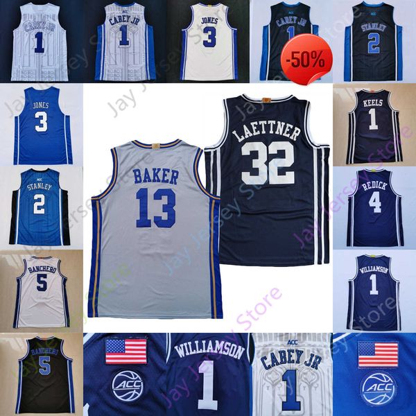 

jeremy roach basketball jersey ncaa college mark mitchell ryan young kyle filipowski blakes grandison proctor griffin banchero tatum, Black;red