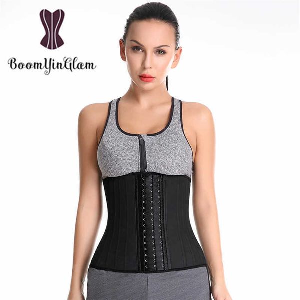 

slimming belt latex waist 25 steel boned body shaper height 29cm corset slimming belt waist cincher fajas shaperwear 950# t221205