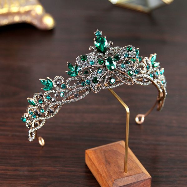 

headpieces bridal crown wedding dress party ball birthday accessories match brand shoe bag bow beautifully designed pearl rhinestones christ, Silver