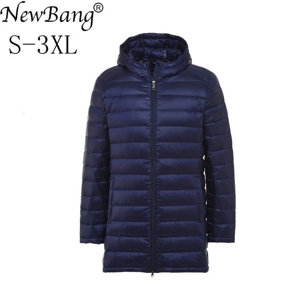

mens down parkas bang 7xl 8xl winter long duck jacket feather parka man ultra light lightweight warm puffer s 221207, Black