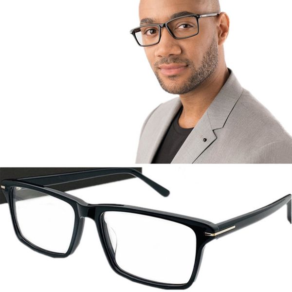 

qua design concise narrow rectangular frame 58-16-145 imported pure-plank lightweight fullrim for prescription eyeglasses eyewear goggles fu, Black