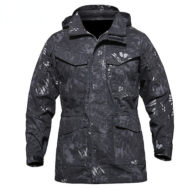 

mens jackets multicam military tactical jackets for men warm waterproof windbreakers army camouflage motorcycle parka trench coat 221207, Black;brown
