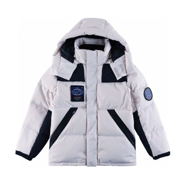 

mens jackets women down coat sport hoodie windproof thermal badge thickened down cotton jacket parka puffer letter autumn and winter designe, Black