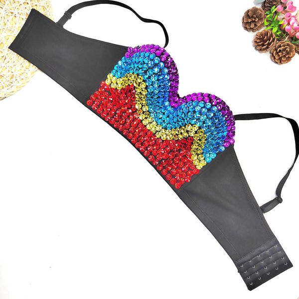 

french style color diamond bodice short nail bead fish bone sling worn outside pure desire to tie the super short nightclub ds spice, White