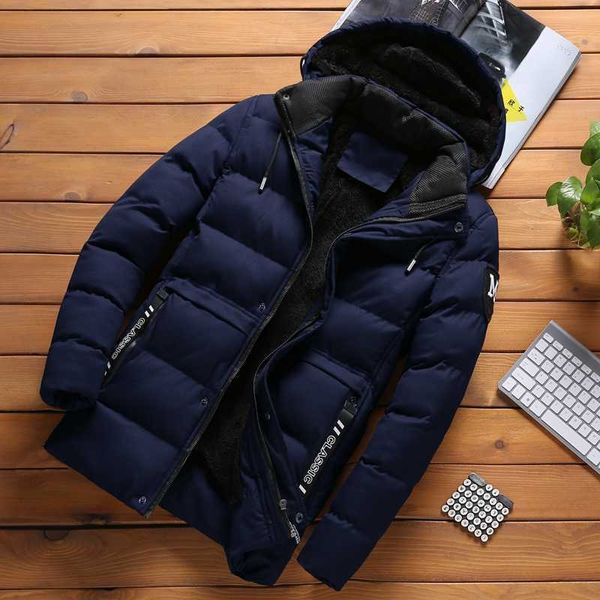 

men's jackets brand men 2022 winter casual thick warm windproof parker jacket men streetwear fashion new hooded jacket coatmen5xl t2212, Black;brown