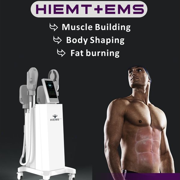 

hiemt ems muscle sculpting hi-ems max4 muscle stimulator emslim neo slimming machine 4 handles rf high-intensity electromagnetic tesla sculp