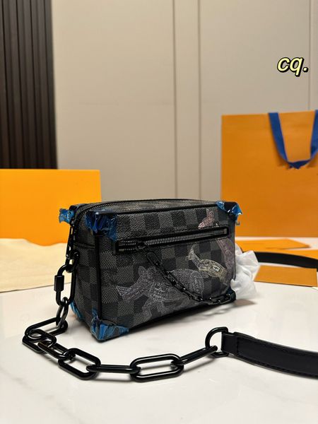 

cross body men women flap bag designer tote bags ladies symbole jacquard fabric luxurious contrast embroidered leather fashion messenger han