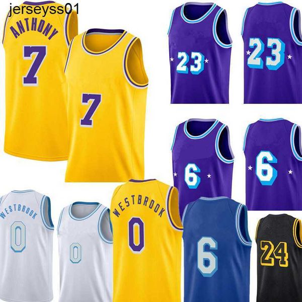 

carmelo 7 anthony 3 davis jersey russell 0 westbrook basketball jerseys 34 32 men 6 23 s-xxl 2022 high quality, Black;red