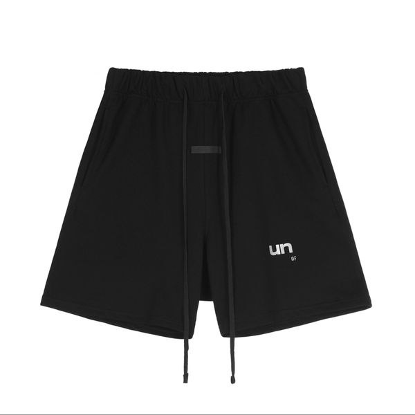 

mens shorts luxury designer brand cotton terry shorts ess classic european and american hip hop street style black white eu size s-xl e2, White;black